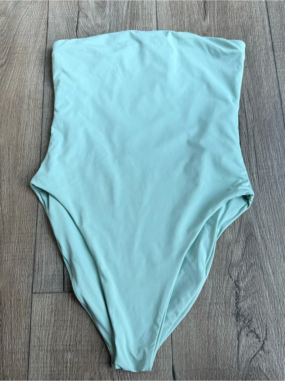Free People x Toast signature tube one piece swimsuit size large mint green